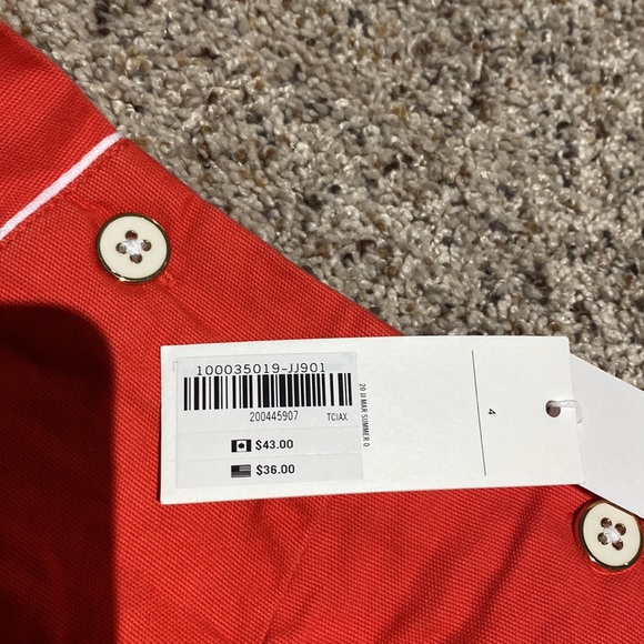 Red/orange shorts. Never been worn - Picture 3 of 3